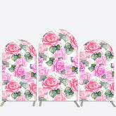 Rosa Blumen Geburtstag Party Bogen Hintergrund Bausatz Dekor