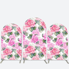 Rosa Blumen Geburtstag Party Bogen Hintergrund Bausatz Dekor