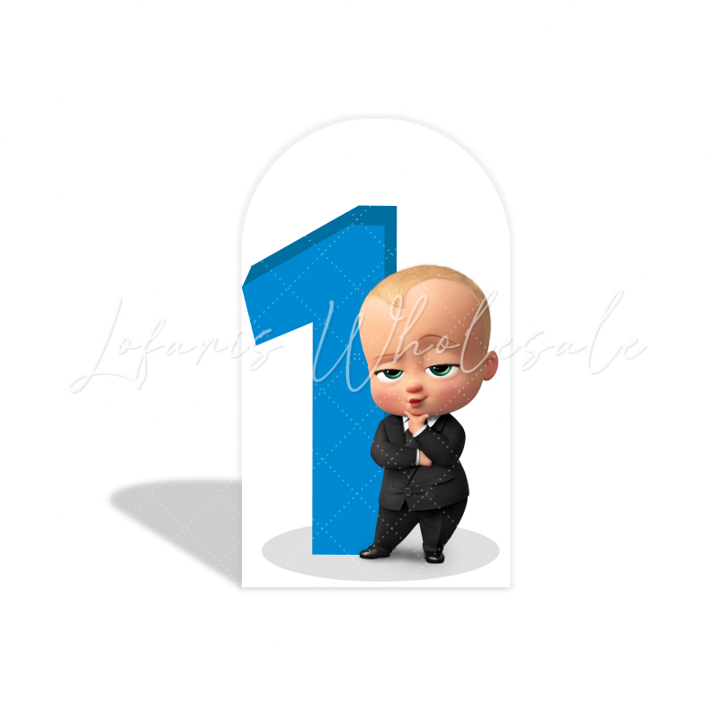 Boss Baby Thema Anzug Baby Bogenwand Abdeckung Jungen 1