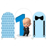 Boss Baby Thema Anzug Baby Bogenwand Abdeckung Jungen 1