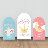 Prinzessin Krone Elefant Mond Wolke Bogen Hintergrund Bausatz