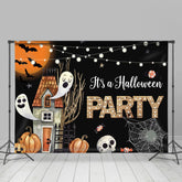 Kürbis Und Geist Schrecklich Halloween Party Bakcdrop