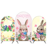 Kaninchen Thema Ostern Eier Bogen Hintergrund Bausatz Banner