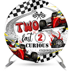 Wettrennen Schiene Plaid Flagge Runden 2 Geburtstag Hintergrund