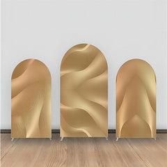 Reflektierend Gold Strukturiert Marmor Bogen Hintergrund Bausatz