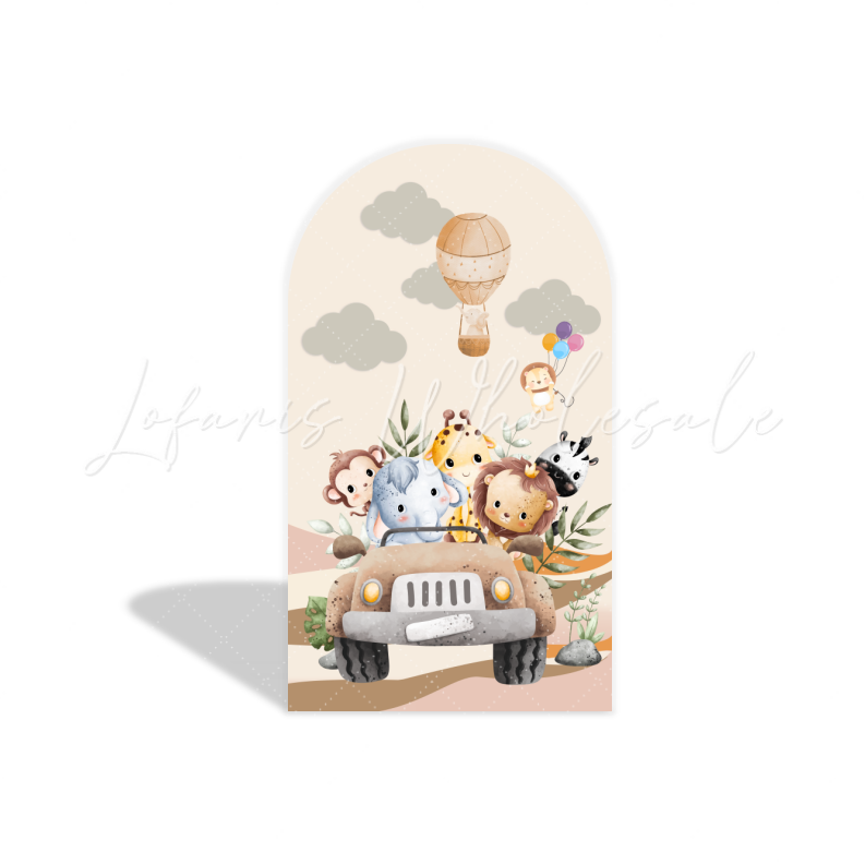 Safari Animals Arch Birthday Party Bogenwand Abdeckung Dschungel Tiere Zoo Wildnis Party Deko