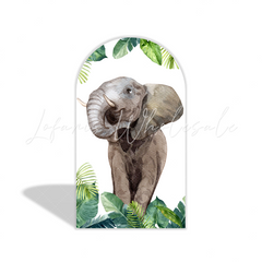 Safari Jungle Wild Babyparty Baby Shower Bogenwand Abdeckung Gold Tiere Party Deko
