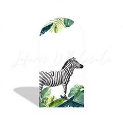 Safari Jungle Wild Babyparty Baby Shower Bogenwand Abdeckung Gold Tiere Party Deko