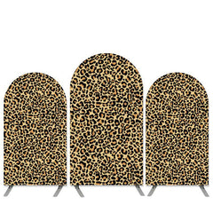 Safari Thema Leopard Muster Geburtstag Bogen Hintergrund Bausatz