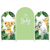 Oh Baby Safari Wild Jungle Animal Birthday Baby Shower Bogenhintergrund Abdeckung Tiere Deko