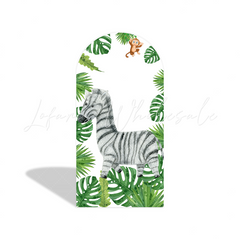 Safari Wild Jungle Birthday Baby Shower Party Bogenwand Abdeckung Urwald Tiere Grün Party Deko