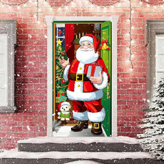 Weihnachtsmann Klaus Geschenke Weihnachten Baum Weihnachten Tür Abdeckung