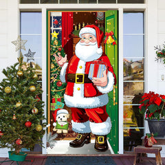 Weihnachtsmann Klaus Geschenke Weihnachten Baum Weihnachten Tür Abdeckung