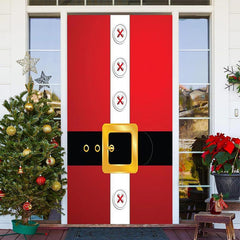 Weihnachtsmann Klaus Rot Kleidung Tür Abdeckung Für Weihnachten