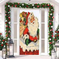 Weihnachtsmann Schornstein Geschenk Pack Weihnachten Tür Abdeckung