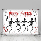 Beängstigend Buh Und Schnaps Halloween Baby Dusche Hintergrund