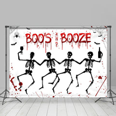 Beängstigend Buh Und Schnaps Halloween Baby Dusche Hintergrund