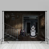 Beängstigend Puppen In Der Haus Schrecklich Halloween Hintergrund