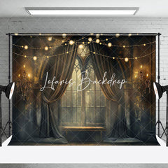 Beängstigend Retro Zimmer Licht Streifen Hintergrund Für Halloween