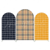 Scottish Plaid Schottenkaro Muster Bogenwand Abdeckung Klassisch Party Fotohintergrund Stoff