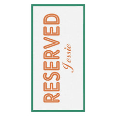 Einfach Farbe Brauch Name Familie Strand Schwimmbad Handtuch