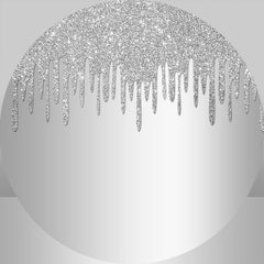 Einfach Silber Funkeln Runden Glücklich Geburtstag Hintergrund