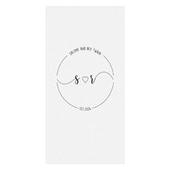 Solide Farbe Brauch Name Paar Strand Handtuch für Sommer