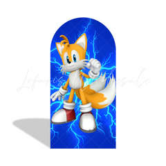 Sonic Cartoon Happy Birthday Party Bogenhintergrund Abdeckung Blauer Igel Rennspiel Jungen Deko