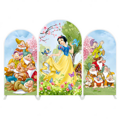 Snow White Schneewittchen Prinzessin Thema Bogenwand Abdeckung Mädchen Geburtstag Deko