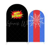 Spider-man Theme Birthday Party Bogenhintergrund Abdeckung Superheld Spinne Jungen Party Deko