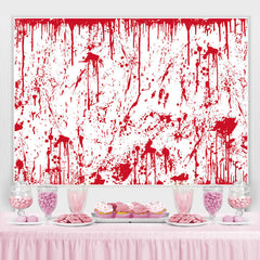 Gruselig Streich Weiß Und Rot Hintergrund für Halloween Party