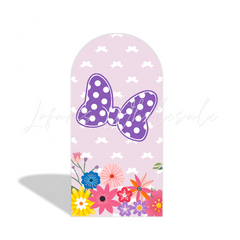 Spring Flower Donald Duck Cartoon Happy Birthday Bogenhintergrund Frühling Blumen Deko