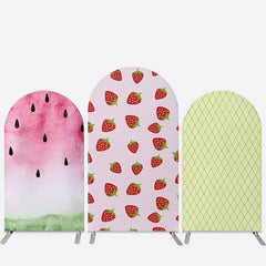 Erdbeere Wassermelone Sommer Party Bogen Hintergrund Bausatz