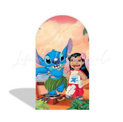 Stitch Lilo & Stitch Thema Happy Birthday Chiara Bogen Abdeckung Blau Aloha Party Deko