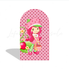 Strawberry Shortcake Theme Happy Birthday Party Bogenwand Abdeckung Erdbeer Mädchen Deko