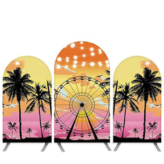 Sommer Strand Thema Kokosnuss Geburtstag Bogen Hintergrund Bausatz