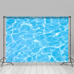 Sommer Blau Spritzen Wasser Welligkeit Hintergrund Für Foto