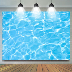 Sommer Blau Spritzen Wasser Welligkeit Hintergrund Für Foto