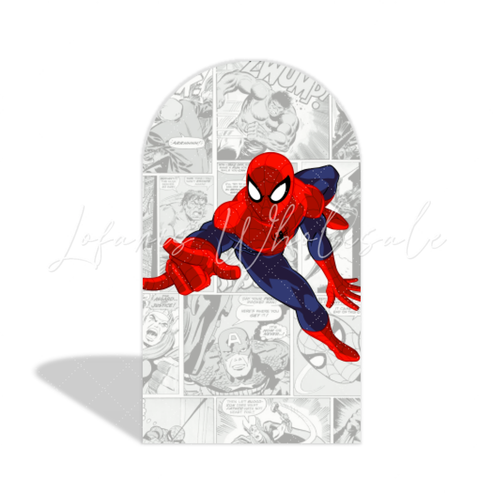 Super Hero Avengers Spiderman Thema Happy Birthday Bogenwand Abdeckung Marvel Deko