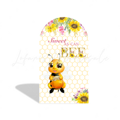 Sweet As Can Bee Theme Birthday Party Bogenwand Abdeckung Biene Honig Gelb Babyparty Deko