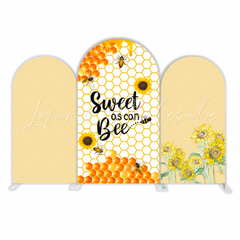Yellow Sweet Bee Sunflower Theme Birthday Party Bogenwand Abdeckung Biene Sonnenblume Deko