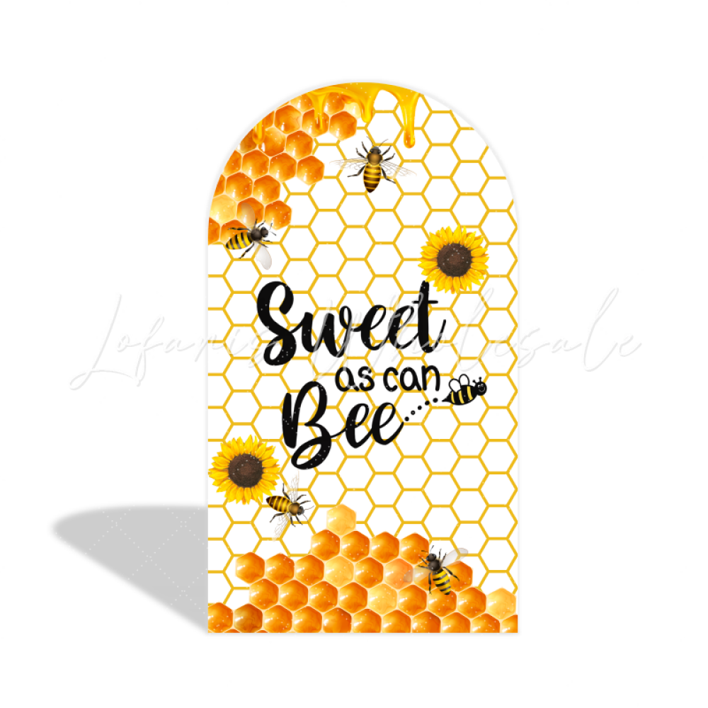 Yellow Sweet Bee Sunflower Theme Birthday Party Bogenwand Abdeckung Biene Sonnenblume Deko