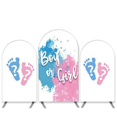 Junge Oder Mädchen Blau Rosa Graffiti Baby Dusche Bogen Hintergrund Bausatz