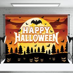 Erschreckend Nacht von Fledermäuse Mond Glücklich Halloween Hintergrund