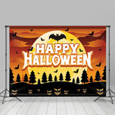 Erschreckend Nacht von Fledermäuse Mond Glücklich Halloween Hintergrund