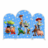 Toy Story Buzz & Woody Thema Geburtstagsparty Bogenwand Abdeckung Wolken Himmel Deko