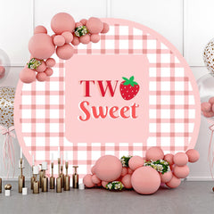 Zwei Süß Rosa Netz Runden Geburtstag Hintergrund Für Mädchen
