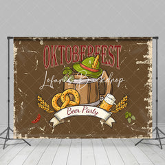 Jahrgang Braun Hut Oktoberfest Bier Party Hintergrund