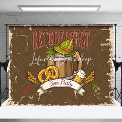 Jahrgang Braun Hut Oktoberfest Bier Party Hintergrund