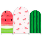 Watermelon Theme Happy Birthday Party Bogenhintergrund Abdeckung Wassermelone Sommer Picknick